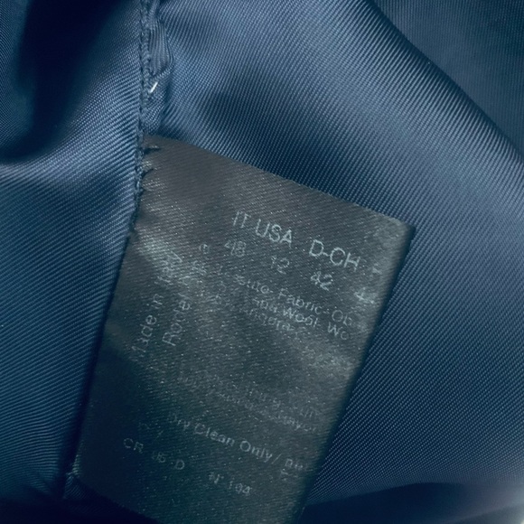 CINZIA ROCCA Soft Baby Wool Funnel Neck Coat Made in Italy, navy - Picture 9 of 10